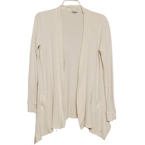 Splendid | Women's Cream Open Henley Tunic Top (Size Medium)